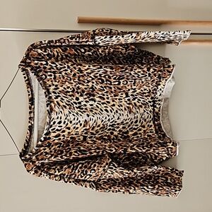 Maje Sweartshirt leopard printed